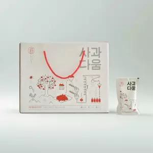 시골이야기 사과다움 120ml 80포 생사과즙 100% 착즙 아기 어린이 임산부