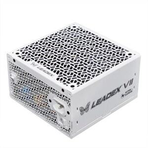 슈퍼 플라워 리드 VII XP 1200W 80+ 플래티넘 사이베네틱스 풀 모듈러 ATX 3.1 및 PCIE 5.1 W /12VHPWR(2X8핀-16핀 네이티브 케이블) FDB 팬 SF-1200F14XP 화이트