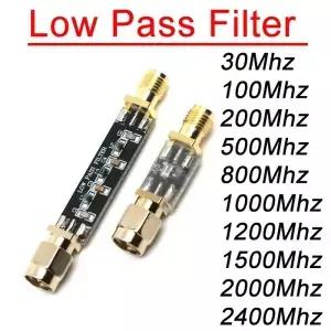 LPF 30Mhz-2.4Ghz 저통 필터 무선 주파수 신호 트랜시버 중파 단파 FM VHF UHF 무전기 드론용