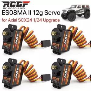 Emax ES08MA II 서보 9008 미니 축 금속 Axi000 모터 기어 SCX24 PCS 옵션 1