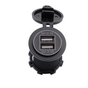 USB 3.0  충전 소켓 12V ~ 5V 오토바이 듀얼 커넥터 어댑터 콘센트 조명 LED 램프