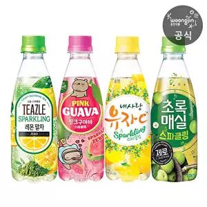 [웅진식품]초록매실 스파클링 외 3종 350ml x 10개 (선택옵션)