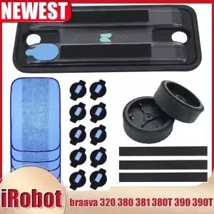 휠 타이어 걸레 천 워터 캡 교체 iRobot braava 320 380 381 380T 390 390T Mint 4200 4205 5200 5200C