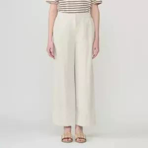 BCBG 백밴딩 와이드 스트레이트 팬츠 B6M3P371