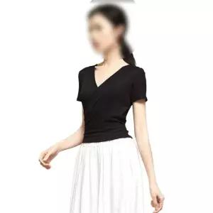 연영과 현대무용 발레 학원 의상 탑 뮤지컬 입시복 공연 연습복 콩쿨 상의 댄스 반팔 무용