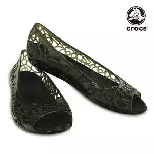 [크록스]슬리퍼 샌들 PQK 203285-001 CROCS ISABELLA JELLY FLAT W BLK