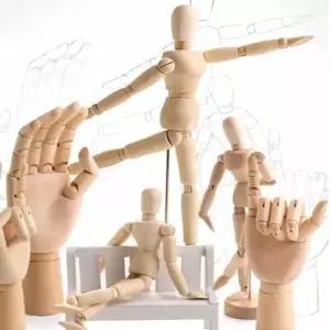 (옵션 목각인형-소)인형소품 구체관절 원목재질 원목 관절 목각인형 14cm