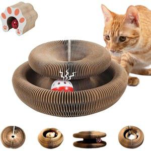 매직 오르간 고양이 스크래치 보드 인터랙티브 스크래처 고양이 고양이 아코디언 고양이 연삭 발톱 스크래치 보드 애완 동물 용품