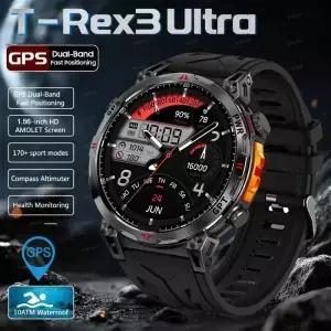 2026년 신형 TRex 3 울트라 밀리터리 GPS 스마트워치 내장 듀얼 밴드 GNSS 나침반 56인치 AMOLED 스크린