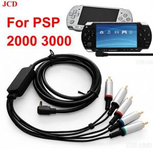 PSP 2000 게임 콘솔용 AV RCA Ypbpr 케이블 TV 오디오 및 비디오 연결 와이어 플러그 어댑터 연장선 3m