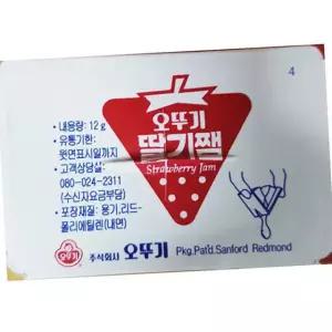 오뚜기 일회용 딸기잼 480입 업소용 대용량 식당용