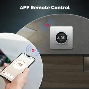 MOES Tuya ZigBee 스마트 노브 온도 조절기 스타 링 시리즈 컨트롤러워터 보일러 전기 난방기 Alexa Google