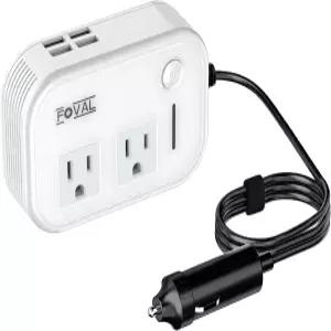 200W 자동차 파워 인버터 4개의 USB 포트 콘센트 어댑터가 FOVAL 2V DC 0V AC 무 차량용 노트북 컴퓨터