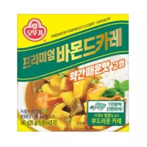 루리점빵 바몬드 고형 카레 약간매운맛 100gx3개 간편식사 커리파우더