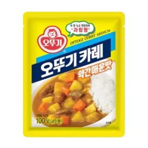 루리점빵 오뚜기 카레 가루 약간매운맛 100gX2개 밥반찬 카레파우더 간편식품