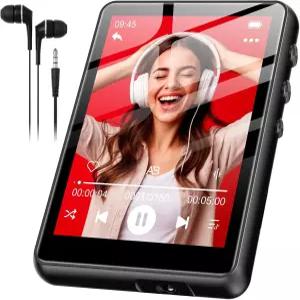 블루투스 5.4를 지원하는 SWOFI 128GB MP3 플레이어 2.4인치 터치스크린을 M4 뮤직 FM 라디오를 휴대용