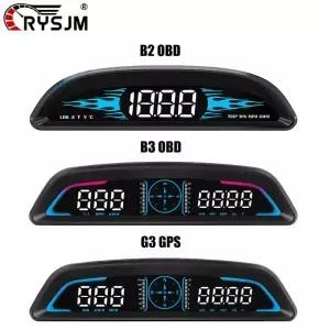 B2OBD G3GPS 자동차 HUD 스마트 헤드업 디스플레이 속도 수온 전압 알람 기능 탑재 전자제품 액세서리