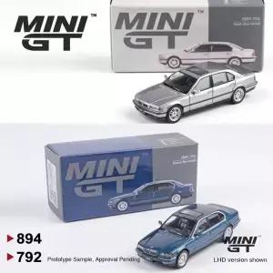 MINIGT 64 BMW 750IL 소렌토 블루 메탈릭 실버 MGT 합금 자동차 모델 894 792