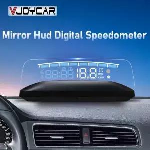 Vjoycar-OBD2 HUD 디지털 속도계 미러 프로젝터 온보드 컴퓨터 자동차 속도 시계 냉각수 액세서리