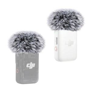 DJI MIC 2용 유셰어 마이크 윈드스크린 퍼리 커버 팝 필터 배경 소음 감소 2팩 (DJI 1용 제외)