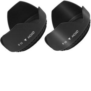 니콘 D3500 D5600 D3400 디지털 튤립 플라워 렌즈 후드 18-55MM F /3.5-5.6G VR AF-P DX 및 70-300MM /4.5-6.3G ED용 EDEALZ 55MM 58MM 후드