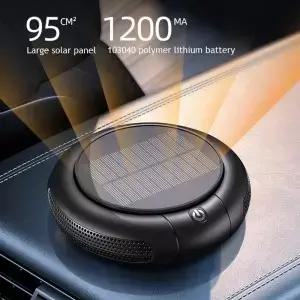 태양열 자동차 공기 청정기 Usb 산소 음이온 1200Mah HEPA 필터 PM2.5 제거제 인테리어 신선한 용품