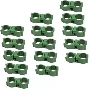 NULLYLU 50pcs 식물 덩굴 지분 커넥터 가든 아치 트렐리스 고정 버클 야외 지지대