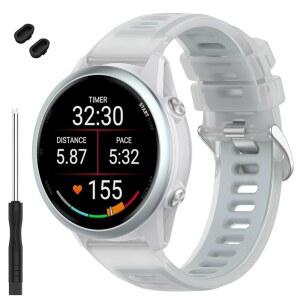 Garmin 포러너 570 42mm와 호환되는 TopPerfect 20MM 밴드, 부드러운 실리콘 교체 스트랩 손목 V voactive 6 / 5 3 Venu Sq 2 플러스 여성용 스마트워치에 적합