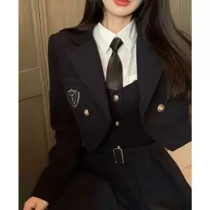 졸사 프레피룩 영국교복 예고교복 스쿨룩 하이틴 상견니