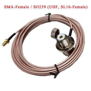5m RG316 SMA-암 SO239 직각 UV5R BF888S kg-UVD1P 워키 토키 라디오 차량 장착 안테나 케이블
