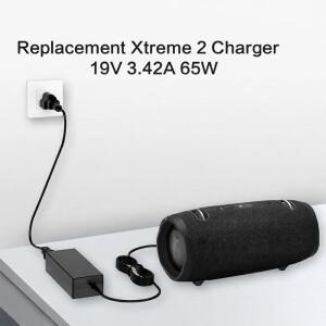 Xtreme 2용 전원 코드 Extreme 2용 19V AC/DC 어댑터 충전기 붐박스 65W 무선 블루투스 스피커 전원 공급