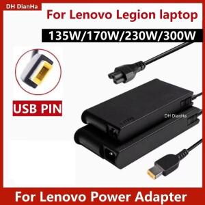 USB AC 노트북 전원 어댑터 Lenovo Legion R/Y7000P Y9000K P50 P70 전원 공급 장치 135W 170W 230W 300W 2