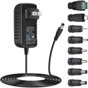 범용 AC 어댑터 12 V 2A 전원 공급 장치 충전기 24W AC110V DC12V 2000mA 1500mA 1000mA 500mA 전원 드라이