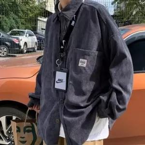 코듀로이 오버핏 셔츠 남방 간절기 아우터 겸용 자켓 긴팔 남녀공용
