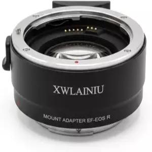 XWLANIULens 어댑터 블랙 오토 포커스 EF-EOSR 캐논 렌즈용 RP R5 R6 R7 R8 R10 R50 R100 카메라 패스트