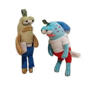 비키니시티 물고기 키링 봉제 인형 가방 펜던트 우정템 캐릭터 스펀지밥 주민 시민 열쇠 고리