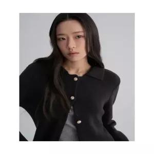 에잇세컨즈 니트 재킷 블랙 35625AWM45 6038316