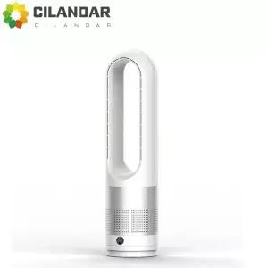 8인치 날개 없는 선풍기 리모컨 가정용 데스크탑/스탠드형 저소음 LED 디스플레이 공기 순환 220V