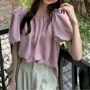 셀럽하우스 반팔티 스퀘어넥 라운드넥 꾸안꾸 셔링블라우스 크롭