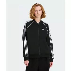 브랜드정품 아디다스 ADIDAS 슈퍼스타 루즈 트랙탑 - 블랙:화이트 KD8823 175071