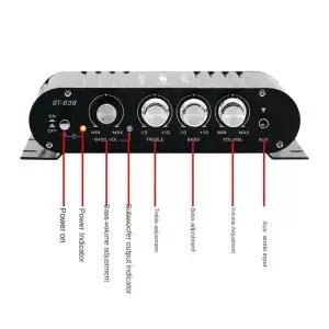 2.1채널 ST838 서브우퍼용 슈퍼 베이스 HIFI 차량용 MP3 파워 스피커/휴대폰/컴퓨터/DVD용