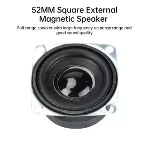 1개/2개 2인치 52MM 4옴 5W 스피커 휴대용 풀레인지 멀티미디어 라우드스피커 DIY 홈시어터 사운드 시스템