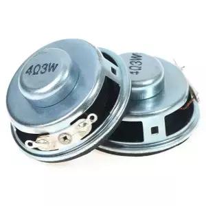 2PCS 원형 40MM 미니 오디오 휴대용 스피커 16 코어 4옴 3W 풀레인지