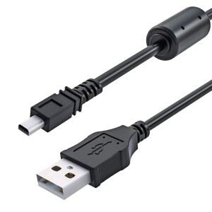 ANCABLE UC-E6 USB 케이블 3피트 미니-B 범용 디지털 카메라 데이터 전송 코드 충전기 니콘 쿨픽스 L D P 시리즈 호환