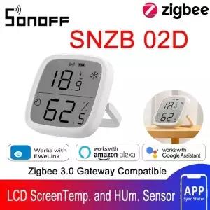 SONOFF SNZB02D Zigbee LCD 스마트 온도 습도 센서는 3.0 게이트웨이와 함께 작동 ZBBridge NSPanel