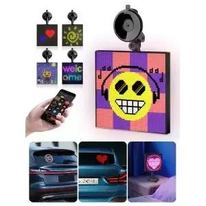 RGB 스마트 LED 픽셀 스크린 앱 컨트롤패널 프로그래밍 가능한 디스플레이 자동차 뒷창 비즈 32x32