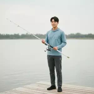 초보용 2.7m 원투낚시대 접이식 루어대 화이트 낚시로드-WFN423K