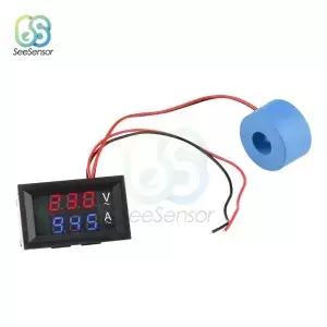 0.56 AC 60500V 220V 10A 50A 100A 디지털 LED 전압계 전류계 전압 전류 측정기 테스터 감지기 변압기