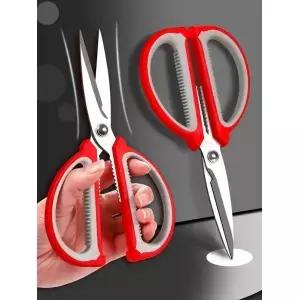 1개입 재단사 가위 헤비 듀티 다용도 스테인리스 스틸 재봉 원단 재단사용 편안한 그립 가용