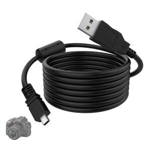 PUIIXUR UC-E6 USB 케이블 데이터 전송 UC-E16 UC-E17 코드 니콘 SLR DSLR D3200 D3300 D5300 D5100 D5200 D7200 D750 및 COOLPIX L340 L32 S6500 S3700 카메라와의 호환성